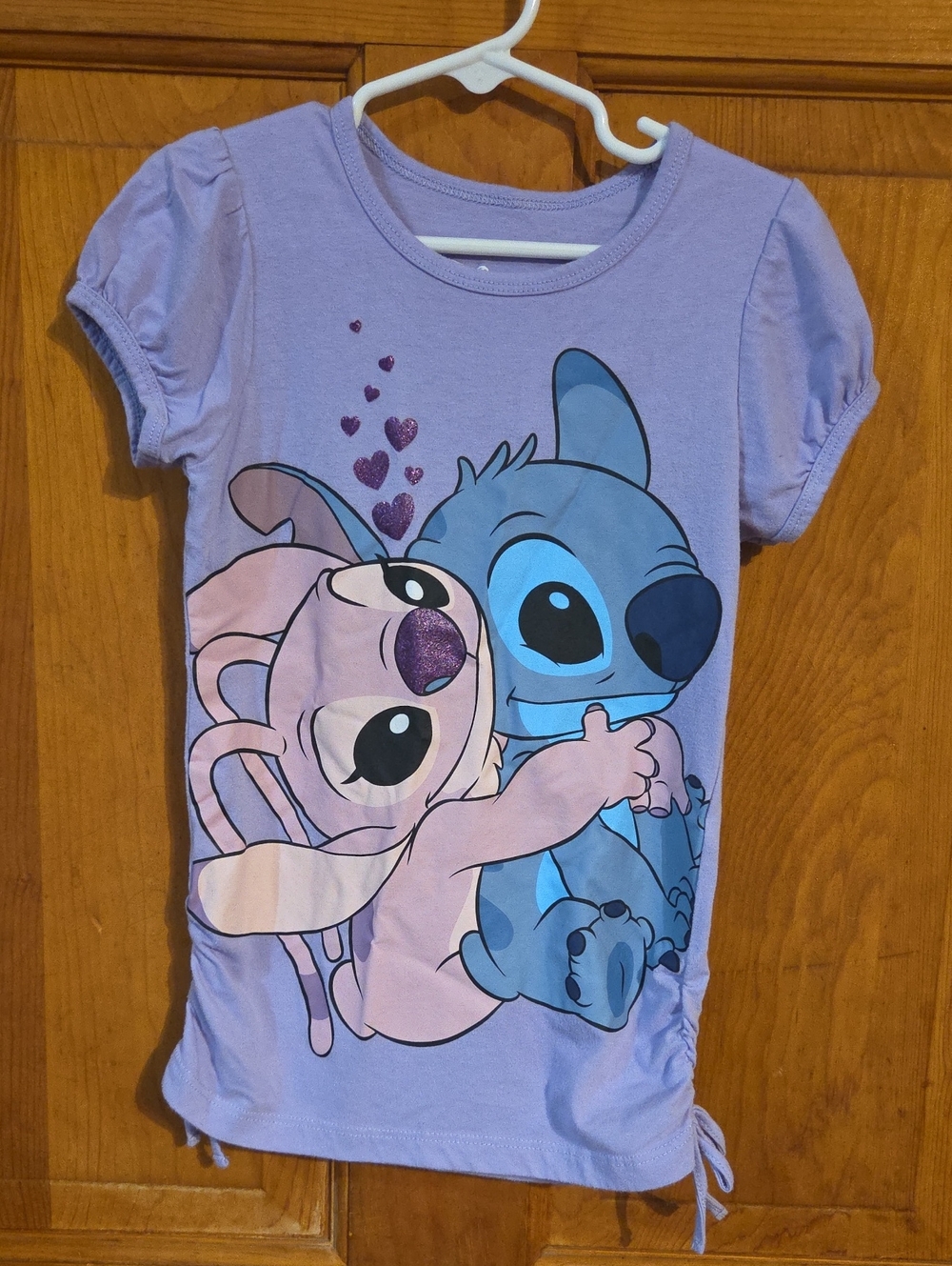 Disney Lavender Lilo & Stitch Hug Graphic Tee